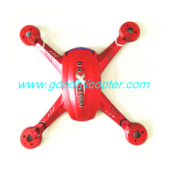 JJRC H12 H12C H12W Headless quadcopter parts Upper body cover (red color) - Click Image to Close